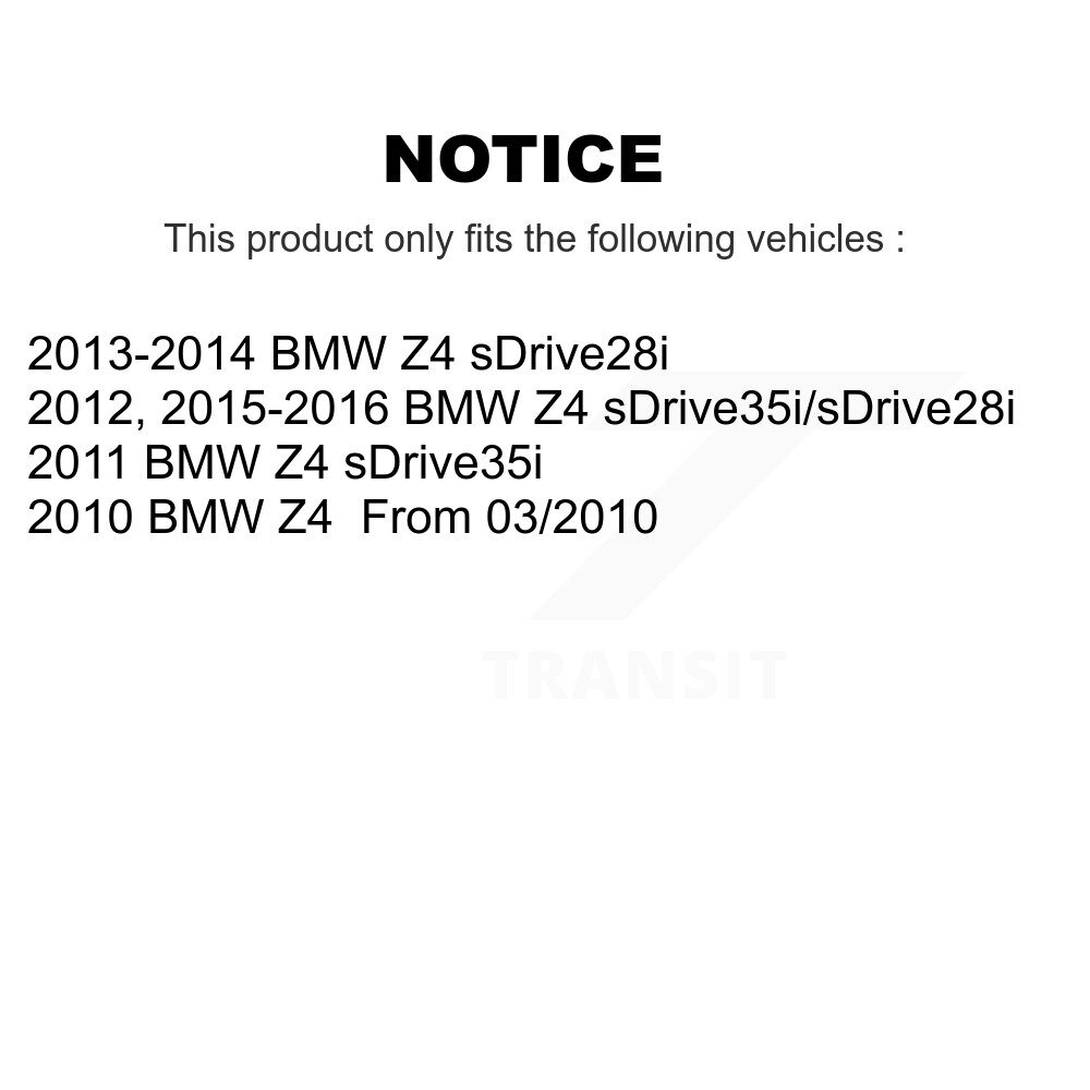 Front Ceramic Disc Brake Pads And Wear Sensors Kit For BMW Z4 KNW-100835 - Image 2