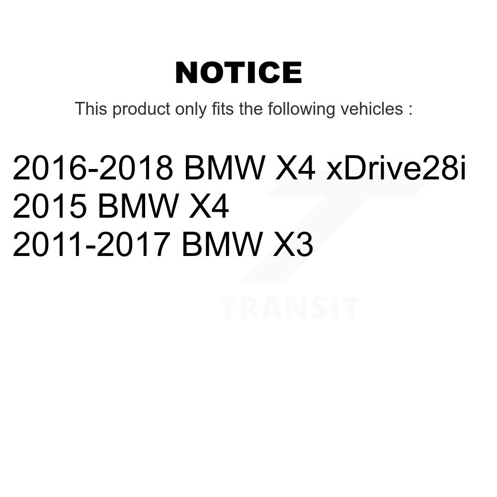 Front Ceramic Disc Brake Pads And Wear Sensors Kit For BMW X3 X4 KNW-100846 - Image 2