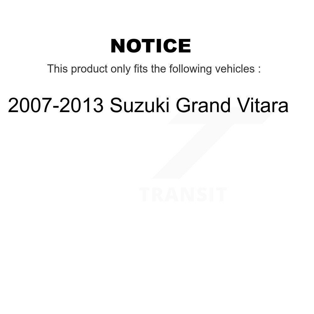 Front Rear Semi-Metallic Brake Pads Kit For 2007-2013 Suzuki Grand Vitara KPF-100077 - Image 2