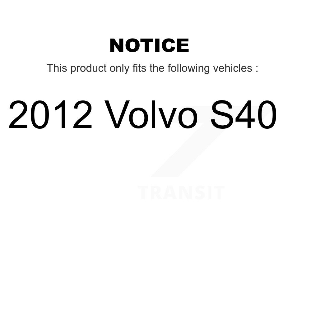 Front Rear Semi-Metallic Brake Pads Kit For 2012 Volvo S40 KPF-100110 - Image 2