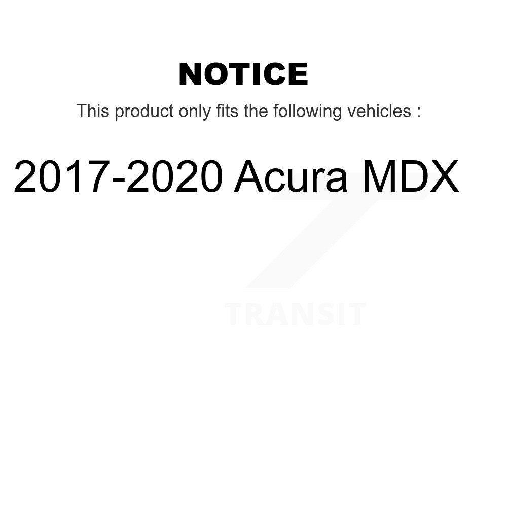 Front Rear Semi-Metallic Brake Pads Kit For 2017-2020 Acura MDX KPF-100265 - Image 2