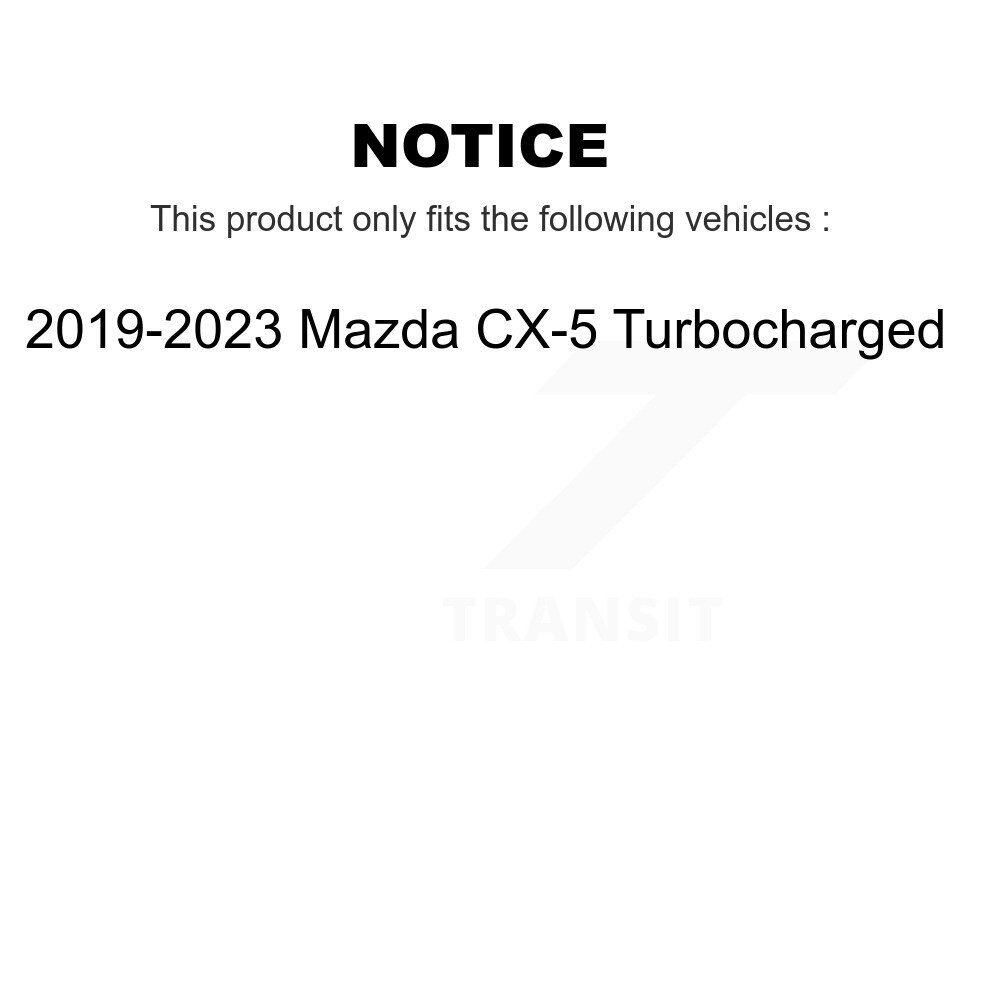 Front Rear Semi-Metallic Brake Pads Kit For 2019-2023 Mazda CX-5 Turbocharged KPF-100515 - Image 2