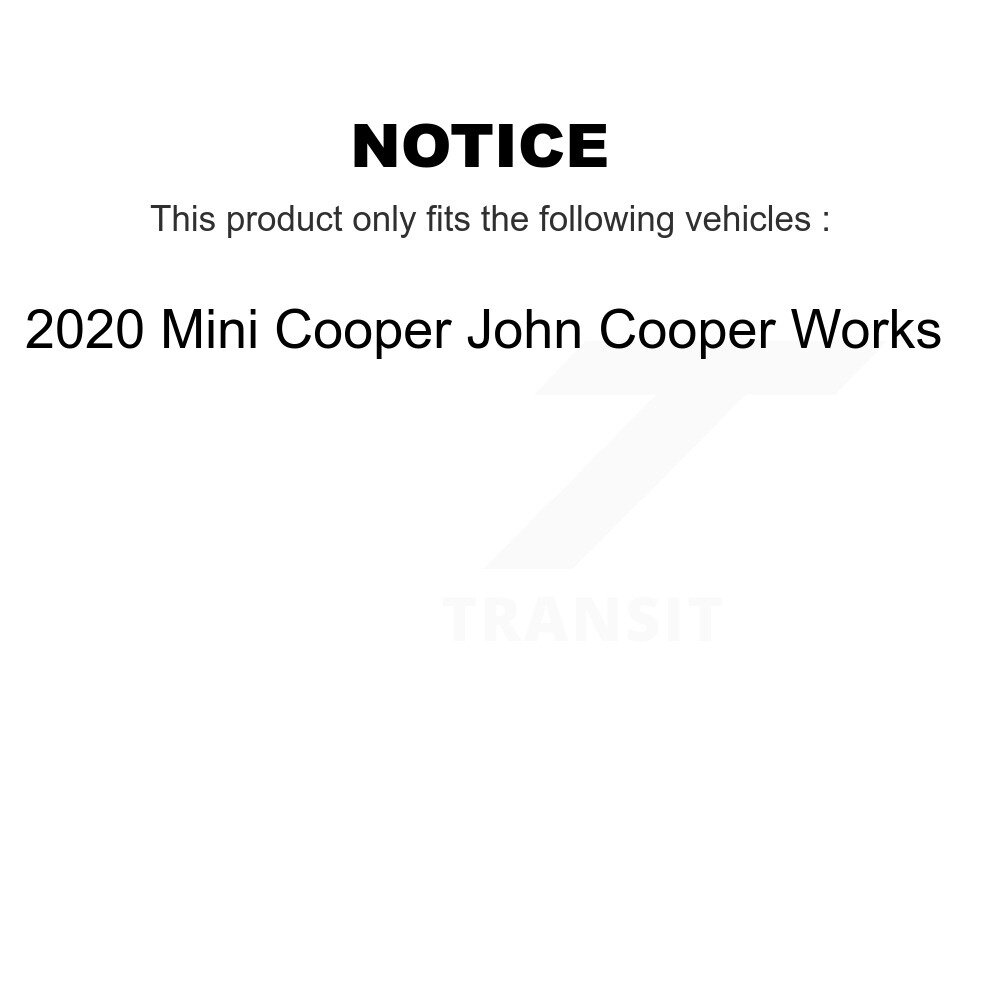 Front Rear Semi-Metallic Brake Pad Wear Sensor Kit For 2020 Mini Cooper John Works KPW-100034 - Image 2
