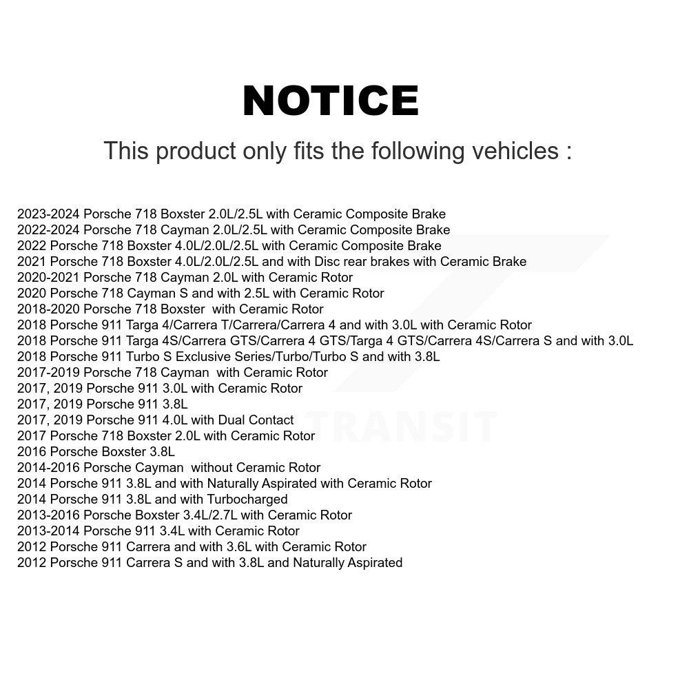 Front Brake Pads Wear Sensor (2 Pack) For Porsche 911 718 Cayman Boxster KSE-100006 - Image 2