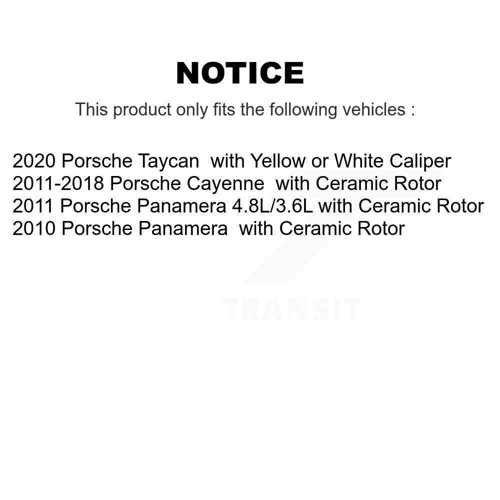 Front Brake Pads Wear Sensor (2 Pack) For Porsche Cayenne Taycan Panamera KSE-100028 - Image 2