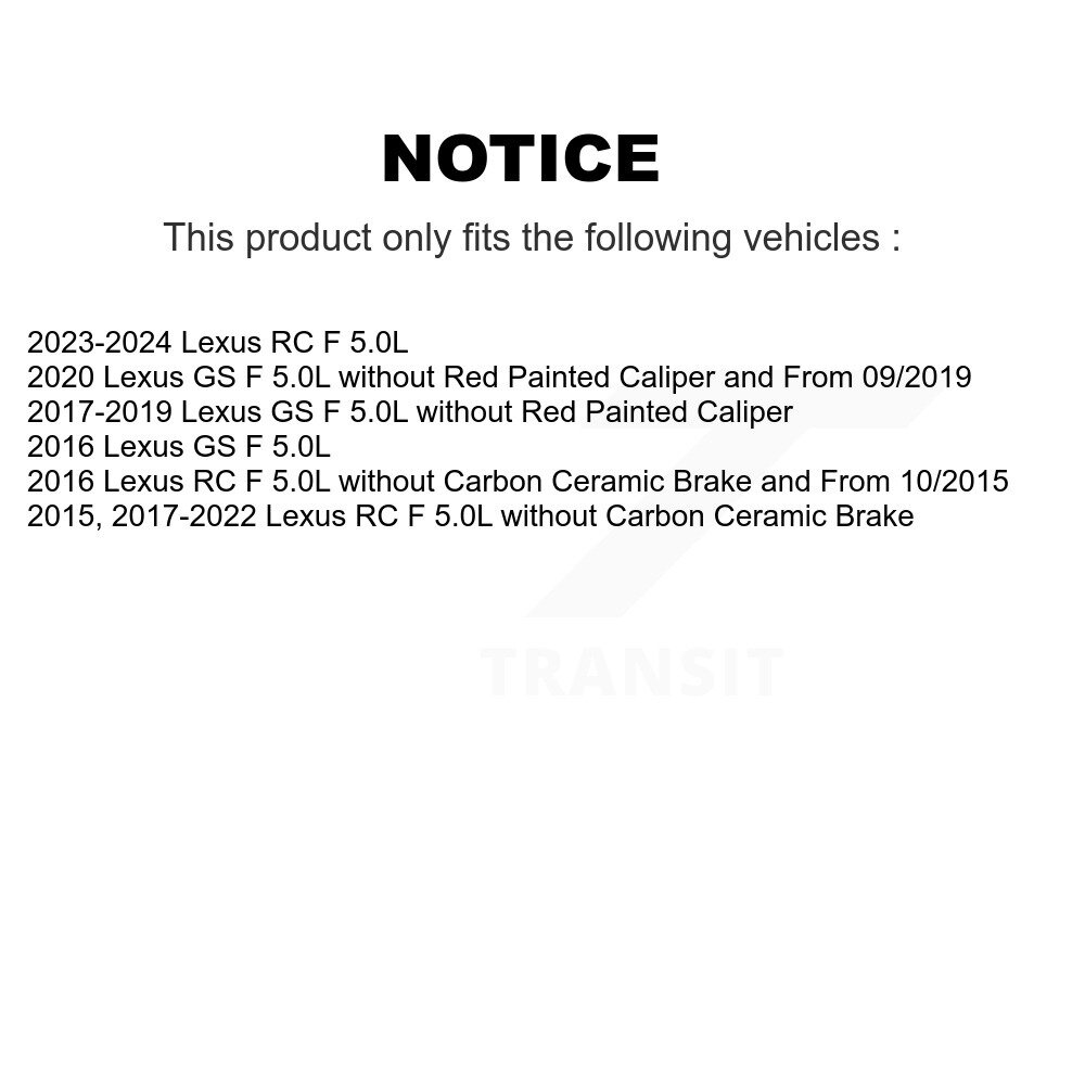 Front Brake Pads Wear Sensor (2 Pack) For Lexus RC F GS 5.0L KSE-100086 - Image 2
