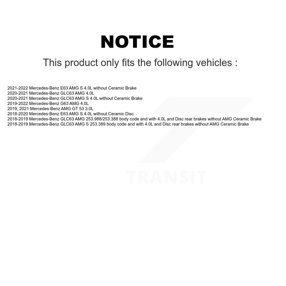 Front Rear Brake Pads Wear Sensor (4 Pack) For Mercedes-Benz G63 AMG E63 S GLC63 GT 53 KSE-100201 - Image 2