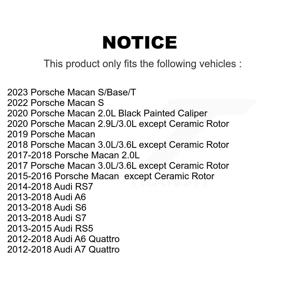 Rear Brake Pads Wear Sensor (2 Pack) For Porsche Macan Audi A6 Quattro A7 RS5 S6 RS7 S7 KSE-100261 - Image 2