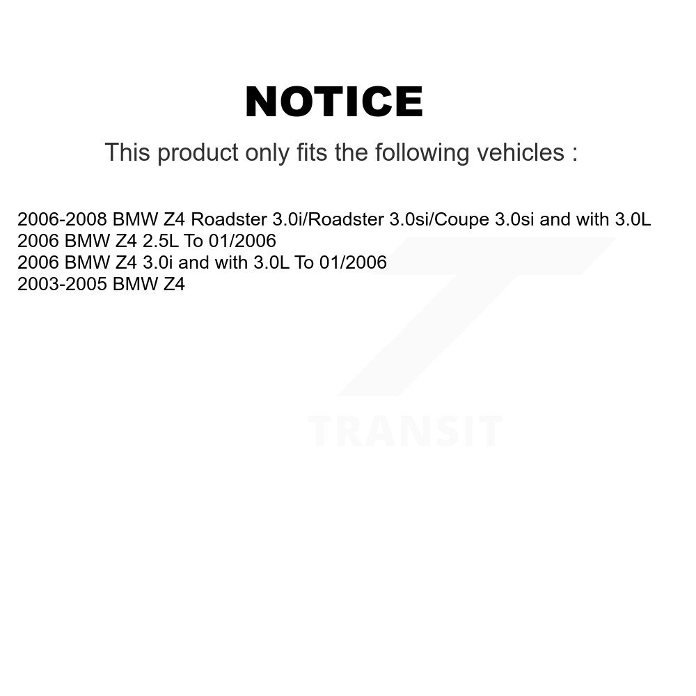 Rear Brake Pads Wear Sensor (2 Pack) For BMW Z4 KSE-100262 - Image 2