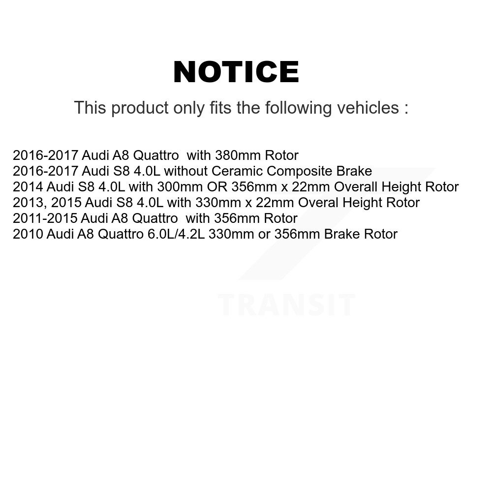 Rear Brake Pads Wear Sensor (2 Pack) For Audi A8 Quattro S8 KSE-100269 - Image 2