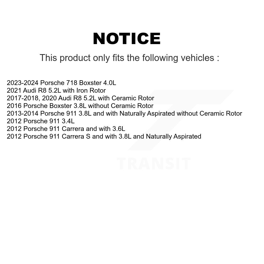 Rear Brake Pads Wear Sensor (2 Pack) For Porsche 911 Audi R8 718 Boxster KSE-100293 - Image 2