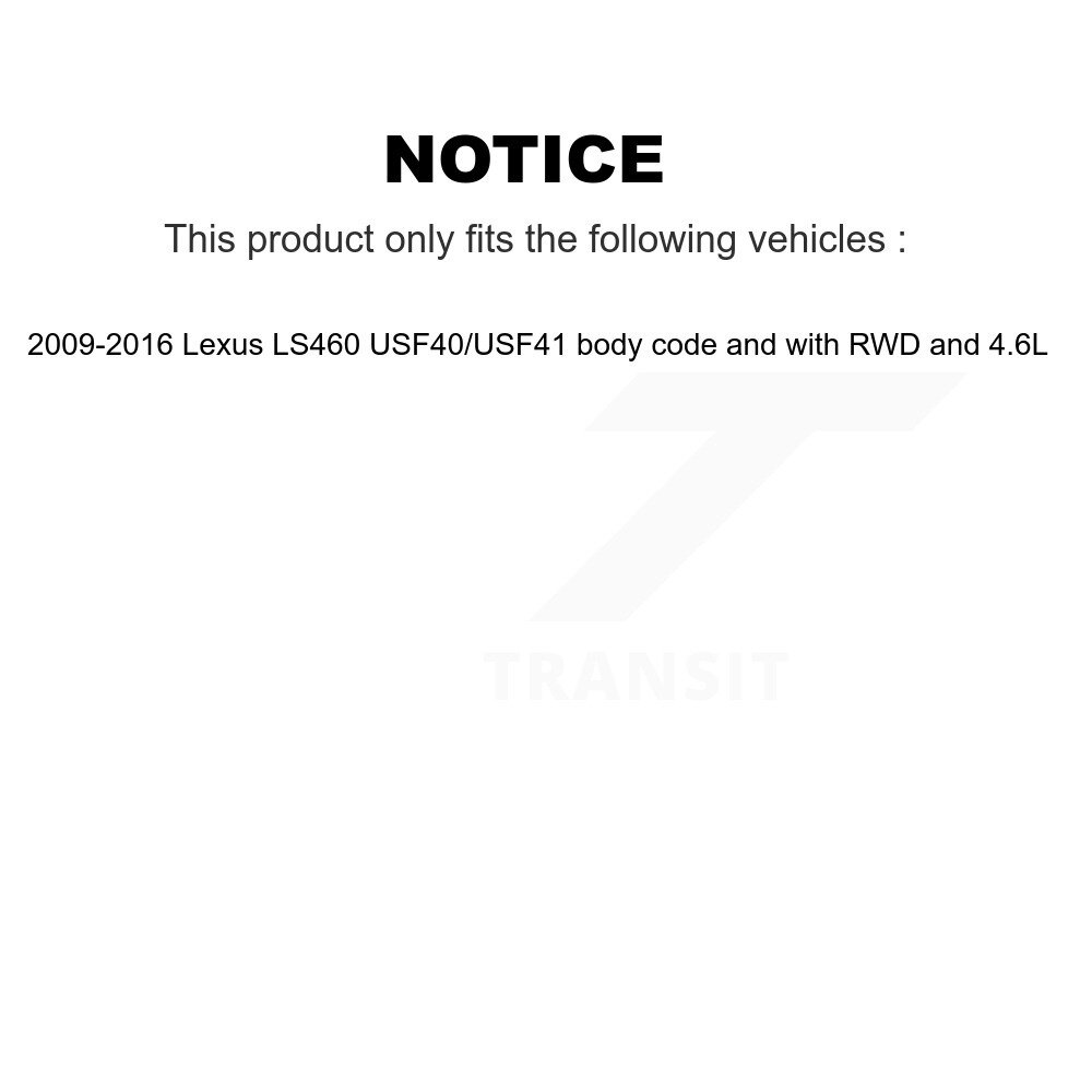 Front Brake Pads Wear Sensor (2 Pack) For Lexus LS460 USF40 USF41 body code with RWD 4.6L KSE-100356 - Image 2
