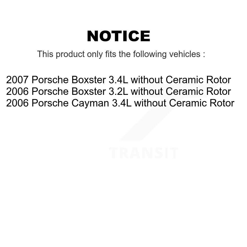 Front Brake Pads Wear Sensor (2 Pack) For Porsche Boxster Cayman without Ceramic Rotor KSE-100391 - Image 2