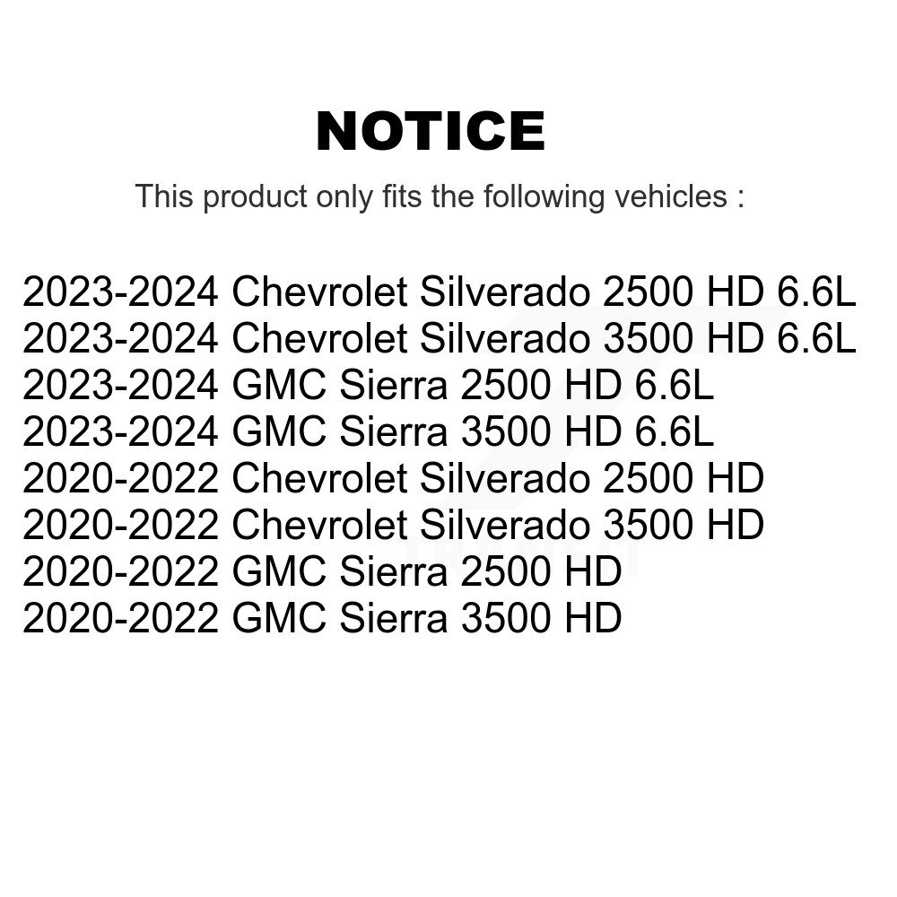 Front Brake Pads Wear Sensor (2 Pack) For GMC Chevrolet Sierra 2500 HD Silverado 3500 KSE-100495 - Image 2