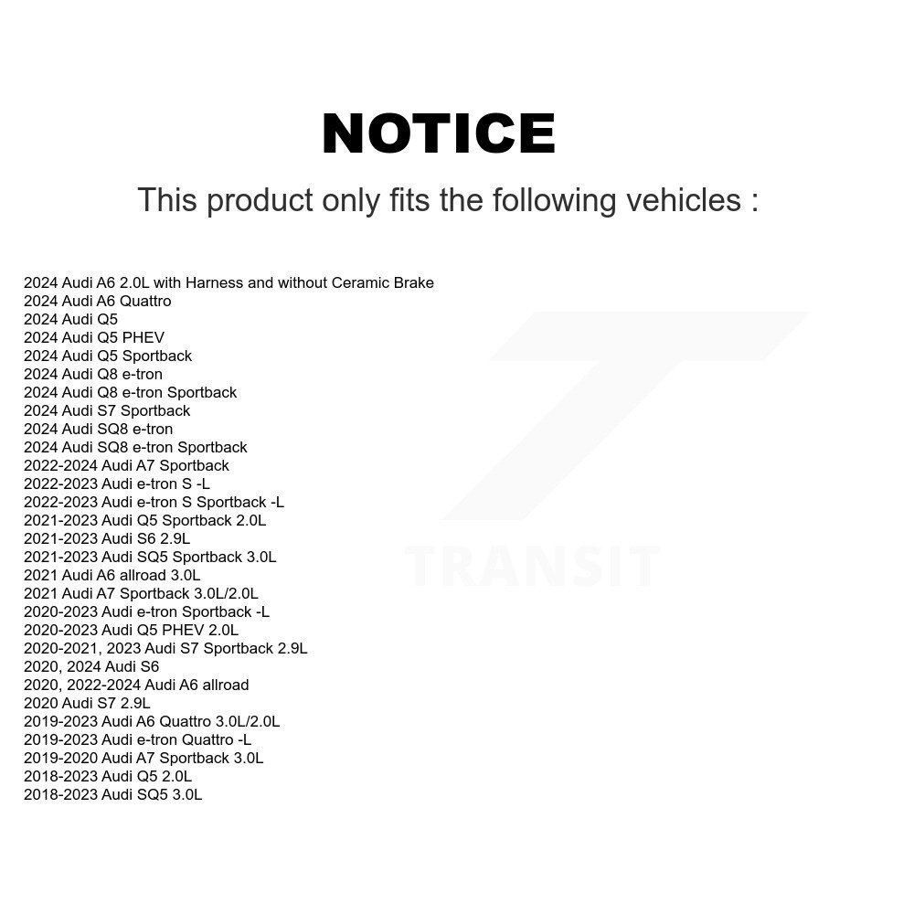 Rear Brake Pads Wear Sensor (2 Pack) For Audi Q5 Sportback SQ5 e-tron Quattro A6 PHEV A7 KSE-100497 - Image 2