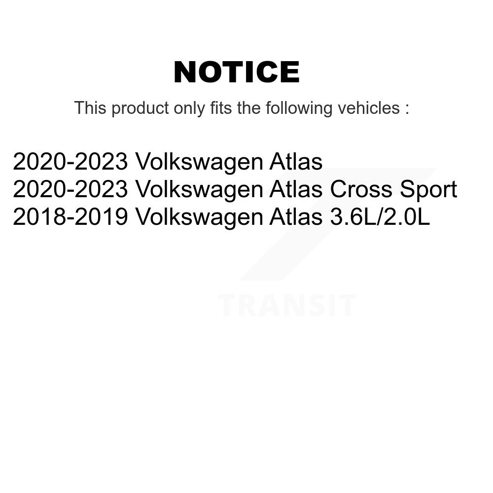 Front Brake Pads Wear Sensor (2 Pack) For Volkswagen Atlas Cross Sport KSE-100505 - Image 2