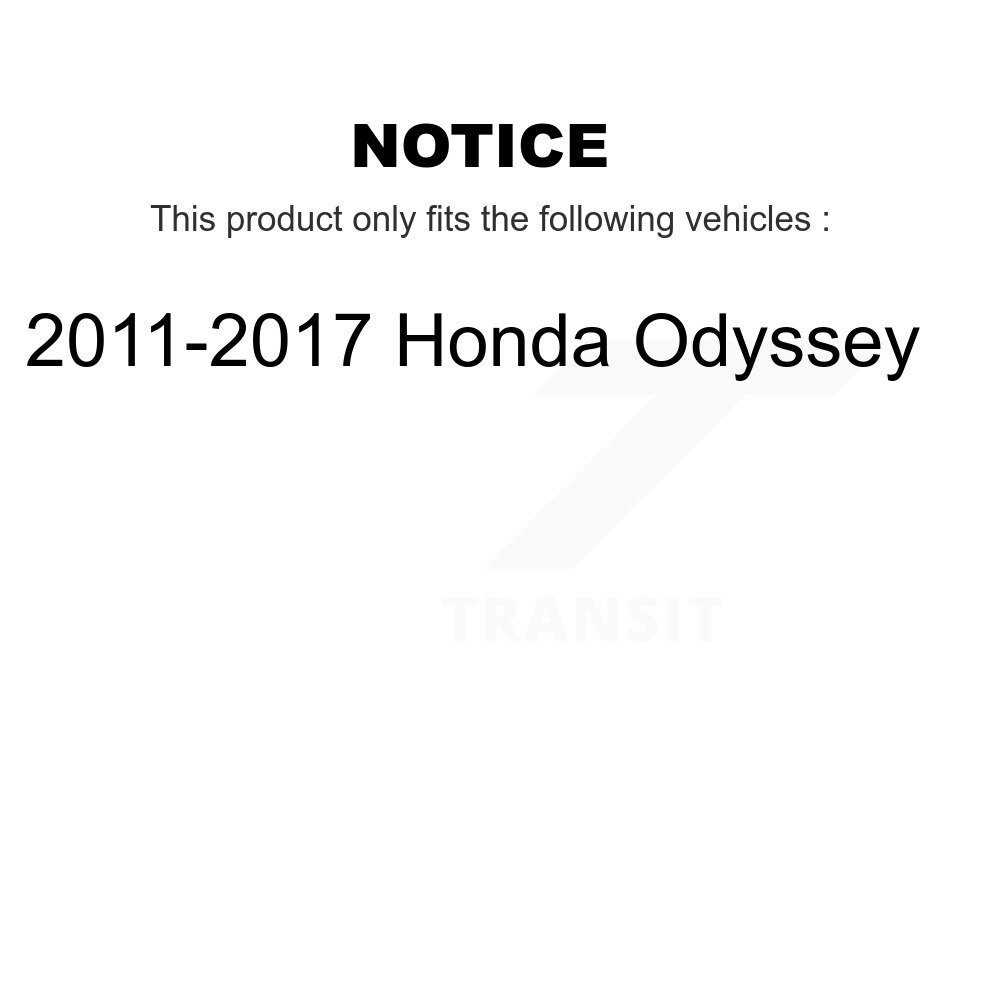 Front Control Arm And Ball Joint Tie Rod End Link Kit (8Pc) For 2011-2017 Honda Odyssey KTR-100422 - Image 2