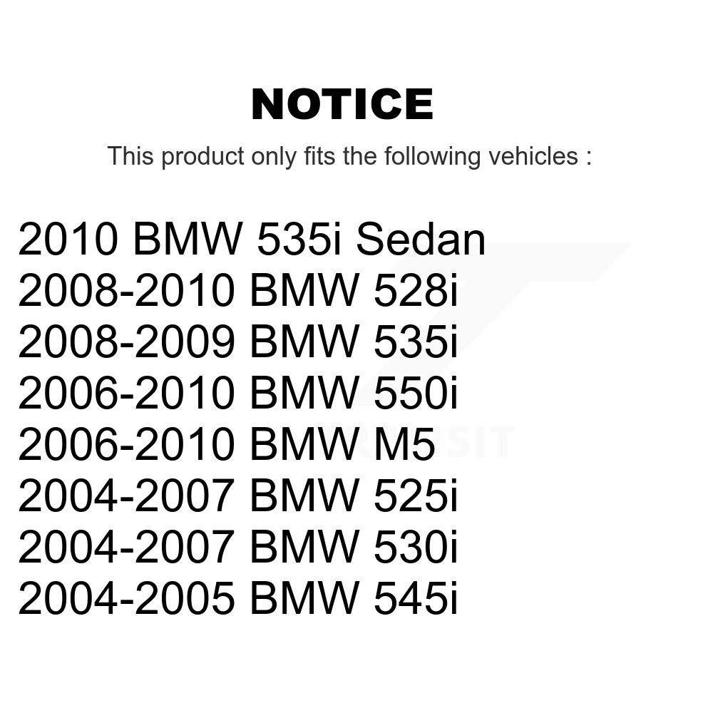 Front Control Arm & Ball Joint Tie Rod End Link Kit (8Pc) For BMW 530i 525i 528i 550i M5 KTR-100481 - Image 2