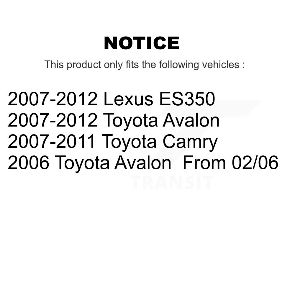 Rear Suspension Stabilizer Bar Link Pair For Toyota Camry Lexus ES350 Avalon KTR-100941 - Image 2