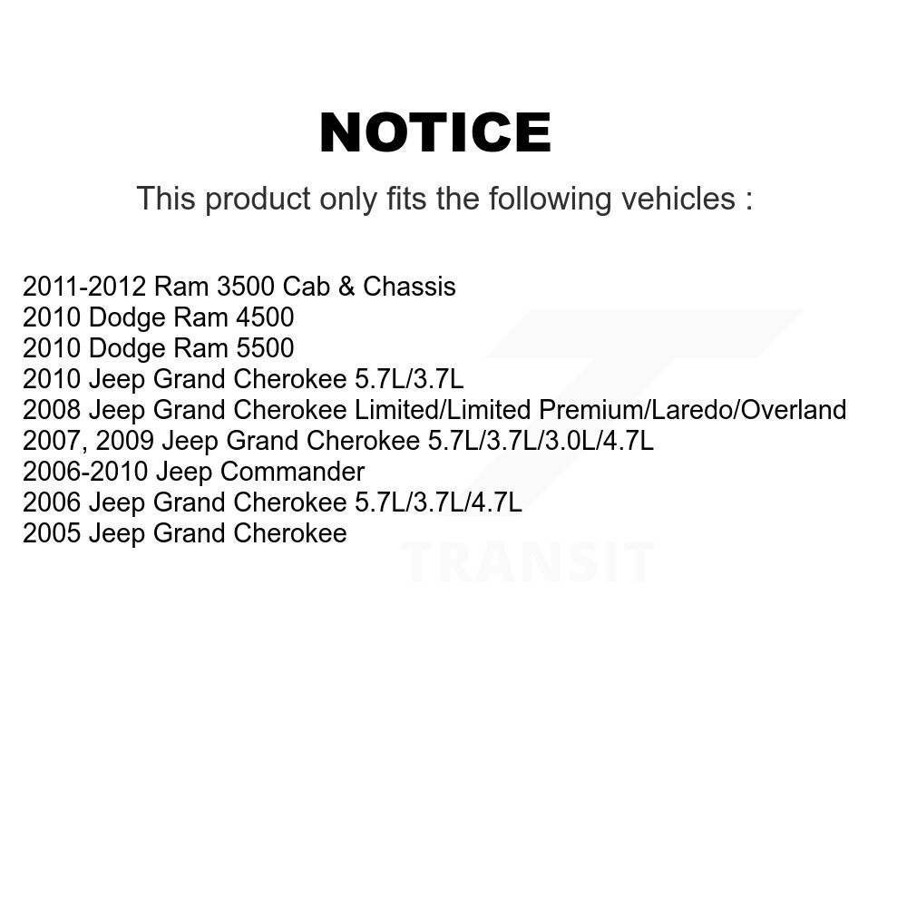Rear Suspension Sway Bar Link Pair For Jeep Grand Cherokee Ram 3500 Commander Dodge 4500 KTR-101015 - Image 2