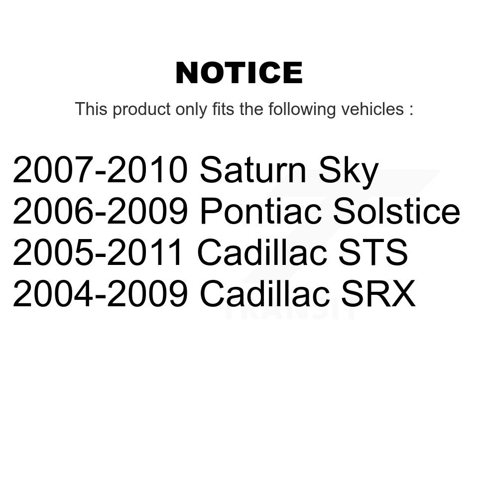 Rear Suspension Stabilizer Bar Link Kit For Pontiac Solstice Cadillac SRX Saturn Sky STS KTR-101061 - Image 2