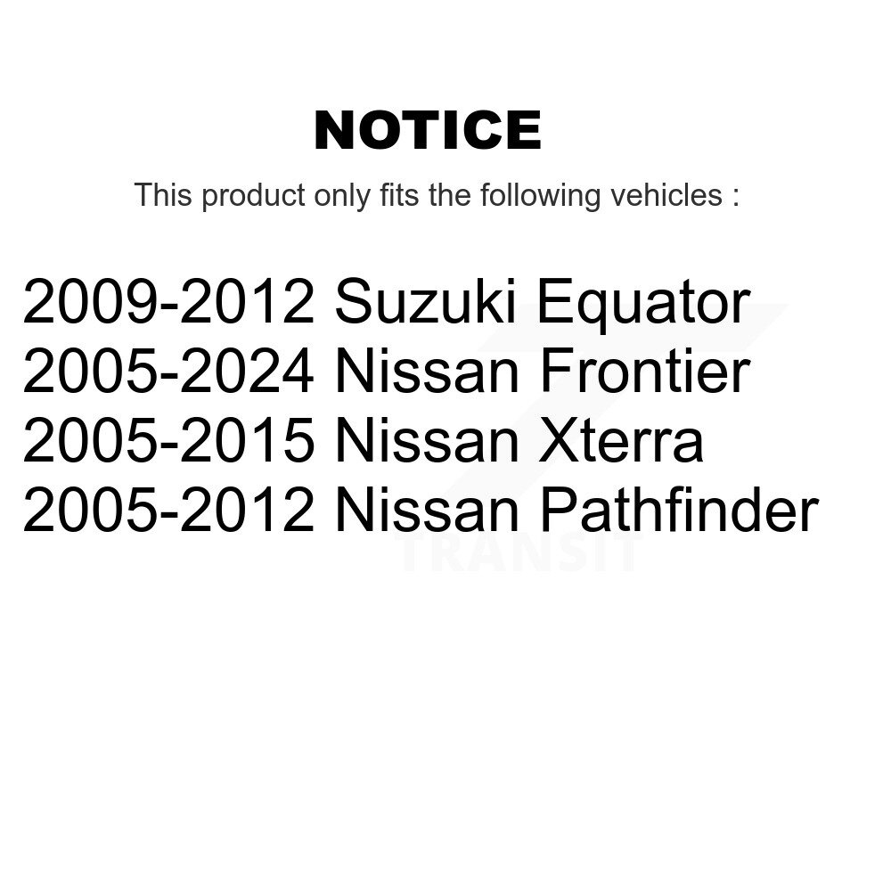 Front Upper Ball Joints Pair For Nissan Frontier Pathfinder Xterra Suzuki Equator KTR-101336 - Image 2