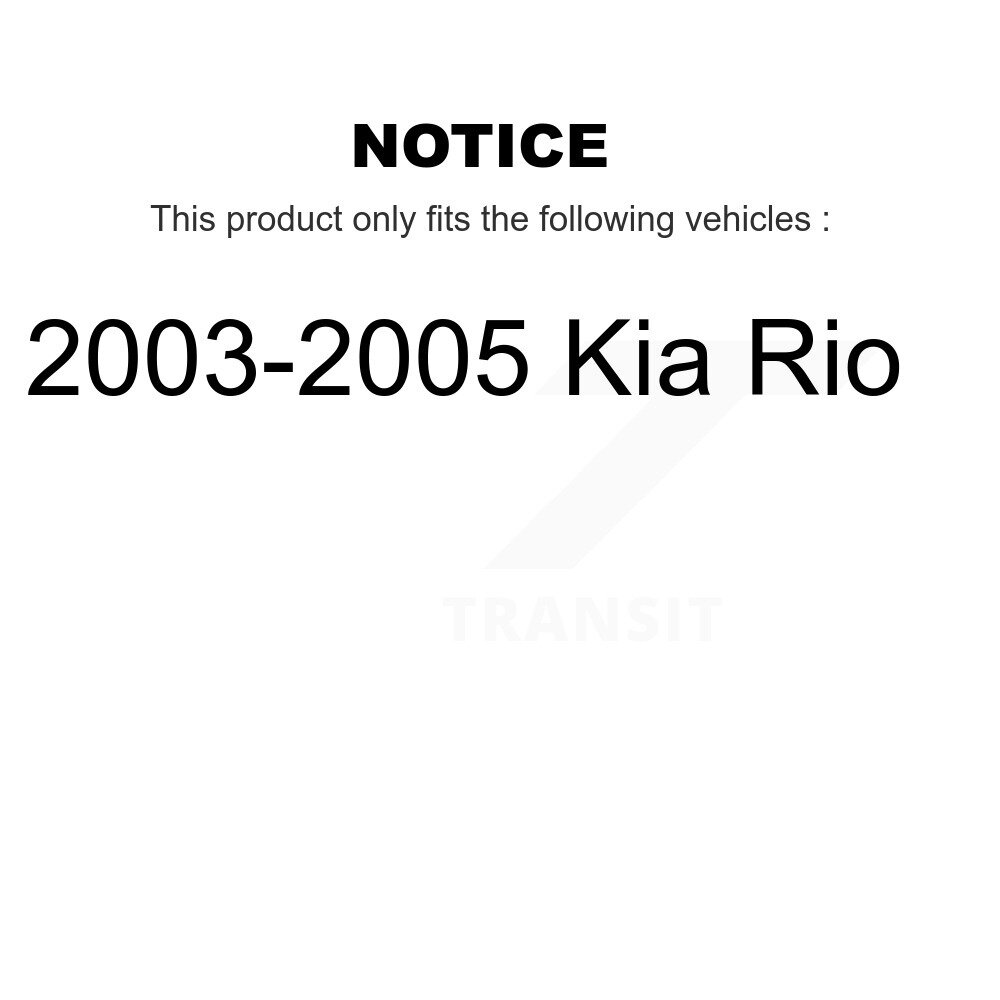 Front Lower Suspension Control Arm And Ball Joint Assembly Kit For 2003-2005 Kia Rio KTR-101495 - Image 2