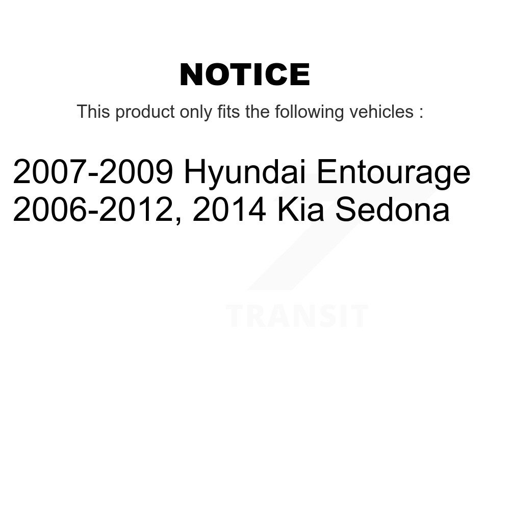 Rear Upper Forward Suspension Control Arm Ball Joint Kit For Kia Sedona Hyundai Entourage KTR-101594 - Image 2