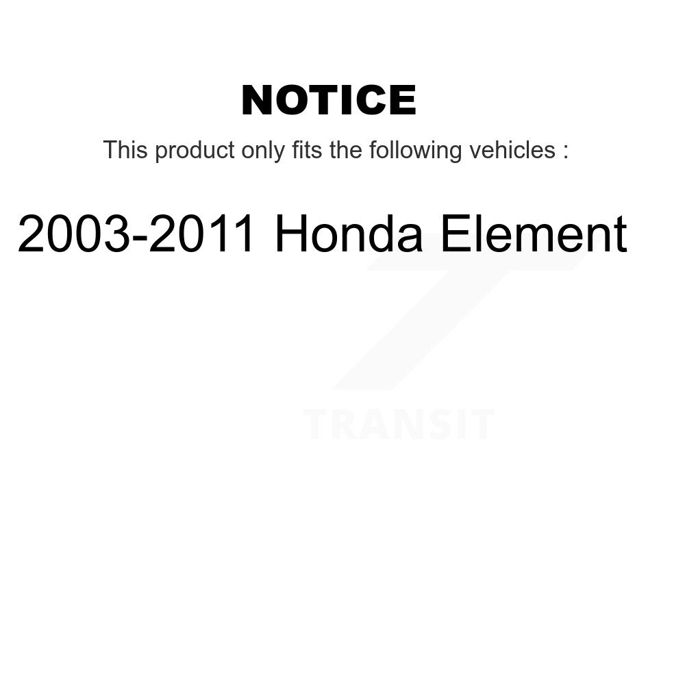 Front Steering Tie Rod End Kit For 2003-2011 Honda Element KTR-101907 - Image 2