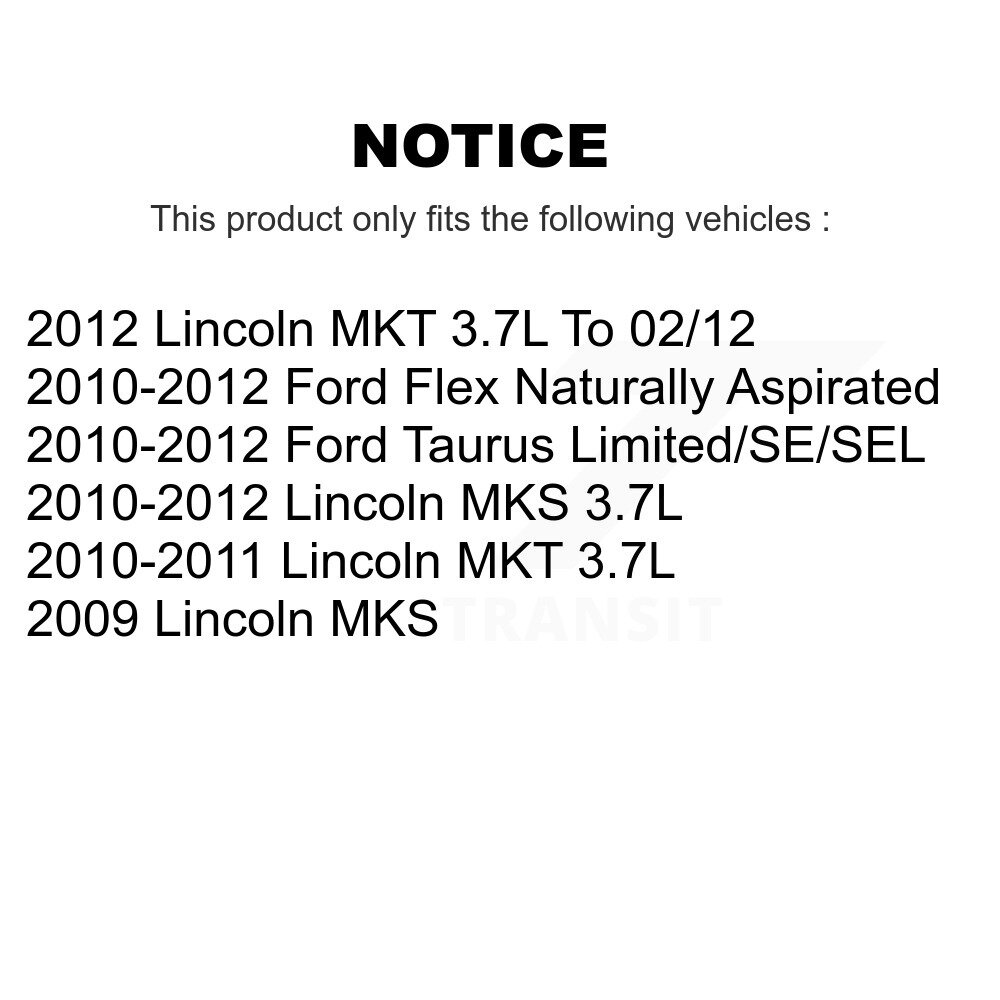 Front Steering Tie Rod End Kit For Ford Taurus Flex Lincoln MKS MKT KTR-101944 - Image 2