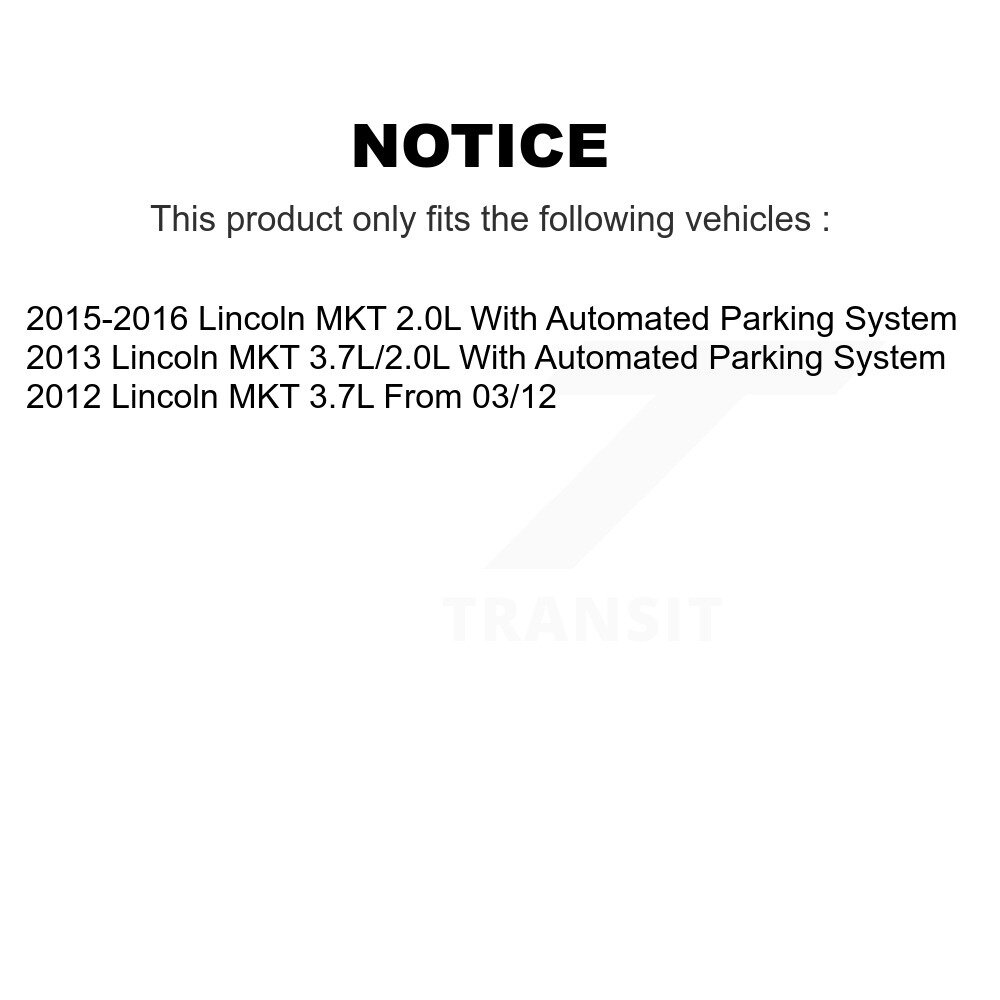 Front Steering Tie Rod End Kit For Lincoln MKT KTR-101948 - Image 2