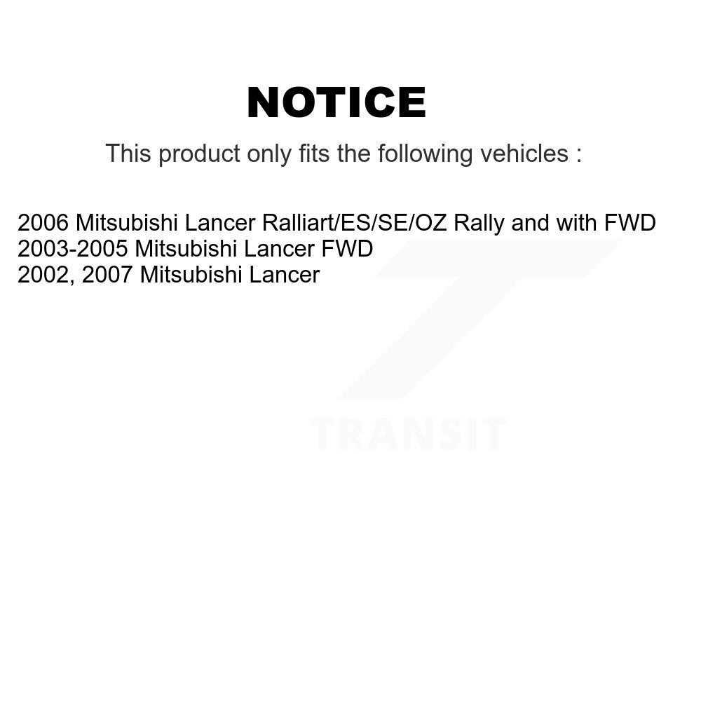 Front Steering Tie Rod End Kit For Mitsubishi Lancer KTR-101972 - Image 2