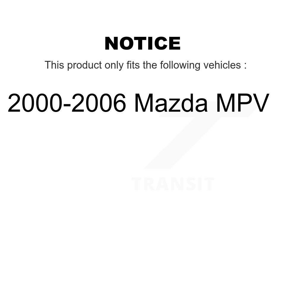 Front Steering Tie Rod End Kit For 2000-2006 Mazda MPV KTR-101977 - Image 2
