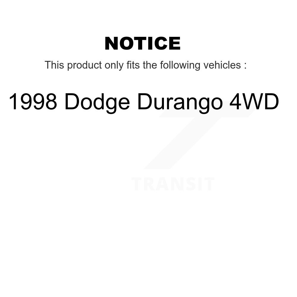 Front Rear Suspension Stabilizer Bar Link Kit For 1998 Dodge Durango 4WD KTR-102018 - Image 2