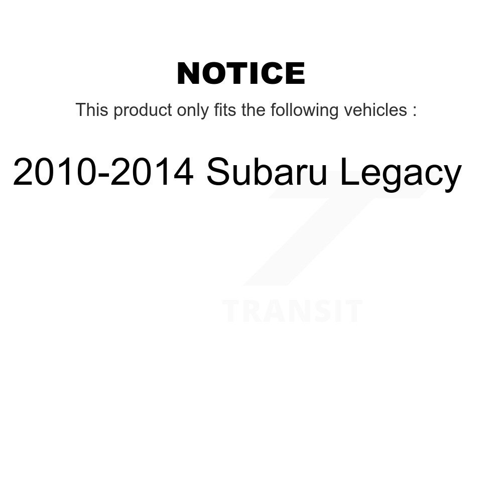 Front Rear Suspension Stabilizer Bar Link Kit For 2010-2014 Subaru Legacy KTR-102069 - Image 2
