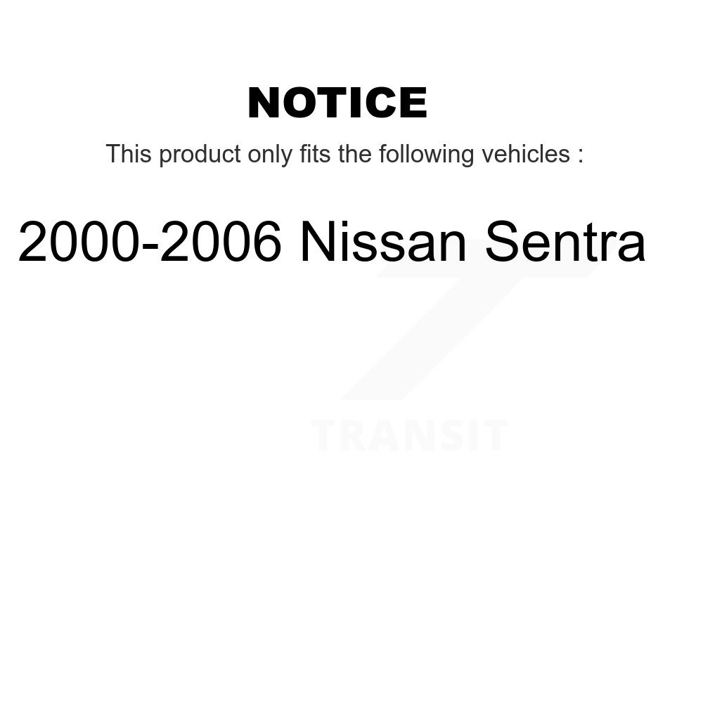 Front Lower Forward Suspension Control Arm Bushing Pair For 2000-2006 Nissan Sentra KTR-102267 - Image 2