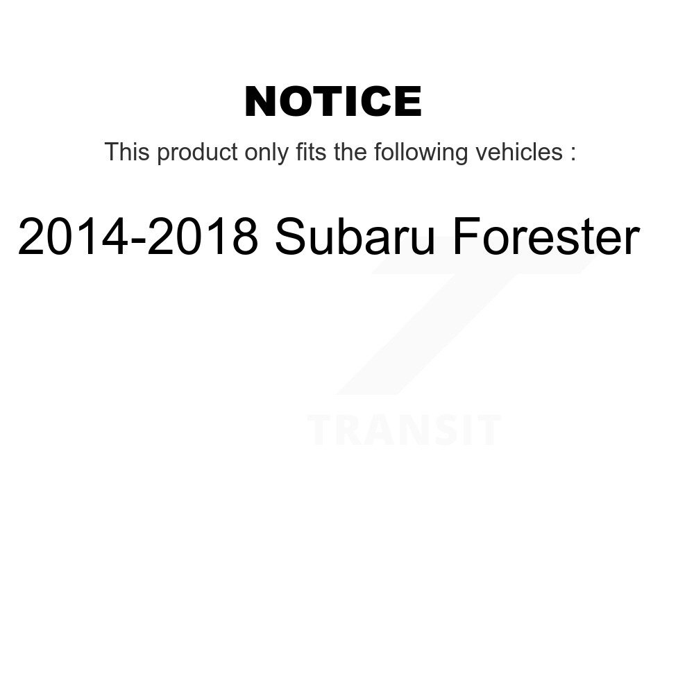 Front Control Arm And Ball Joint Tie Rod End Link Kit (8Pc) For 2014-2018 Subaru Forester KTR-102948 - Image 2