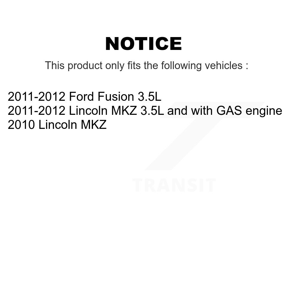 Front Control Arm And Ball Joint Tie Rod End Link Kit (8Pc) For Ford Fusion Lincoln MKZ KTR-103201 - Image 2