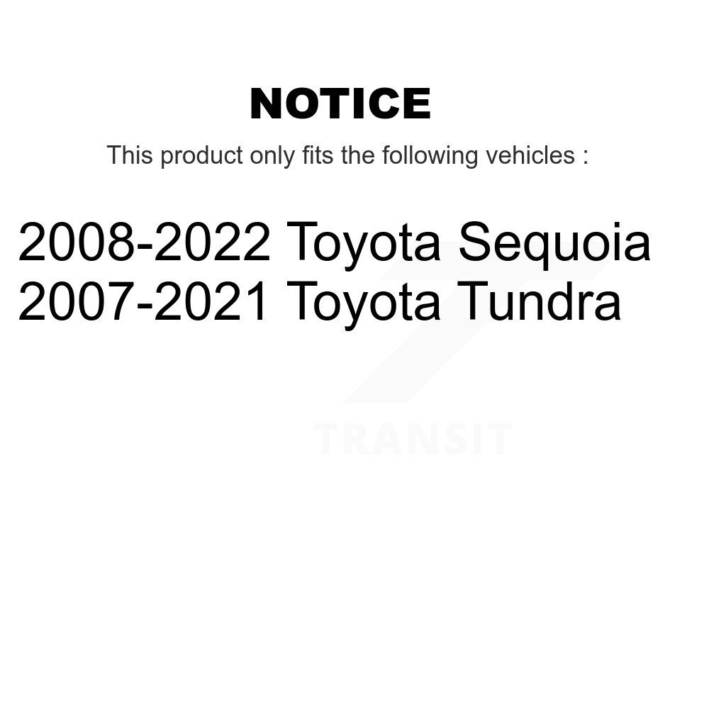 Front Suspension Control Arms And Upper Ball Joints Kit For Toyota Tundra Sequoia KTR-103325 - Image 2