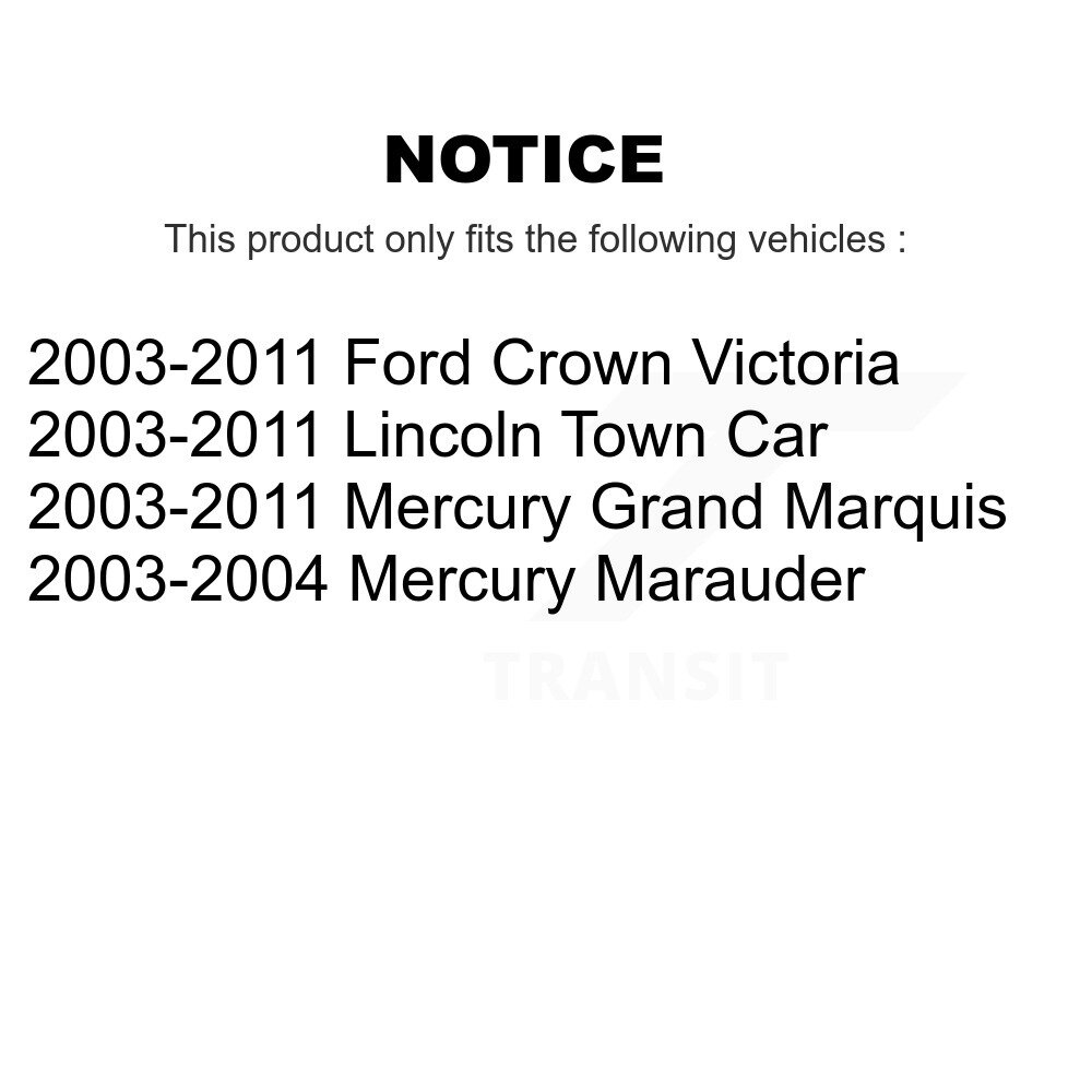 Front Upper Control Arm And Lower Ball Joint Kit For Ford Crown Victoria Lincoln Town Car KTR-103376 - Image 2