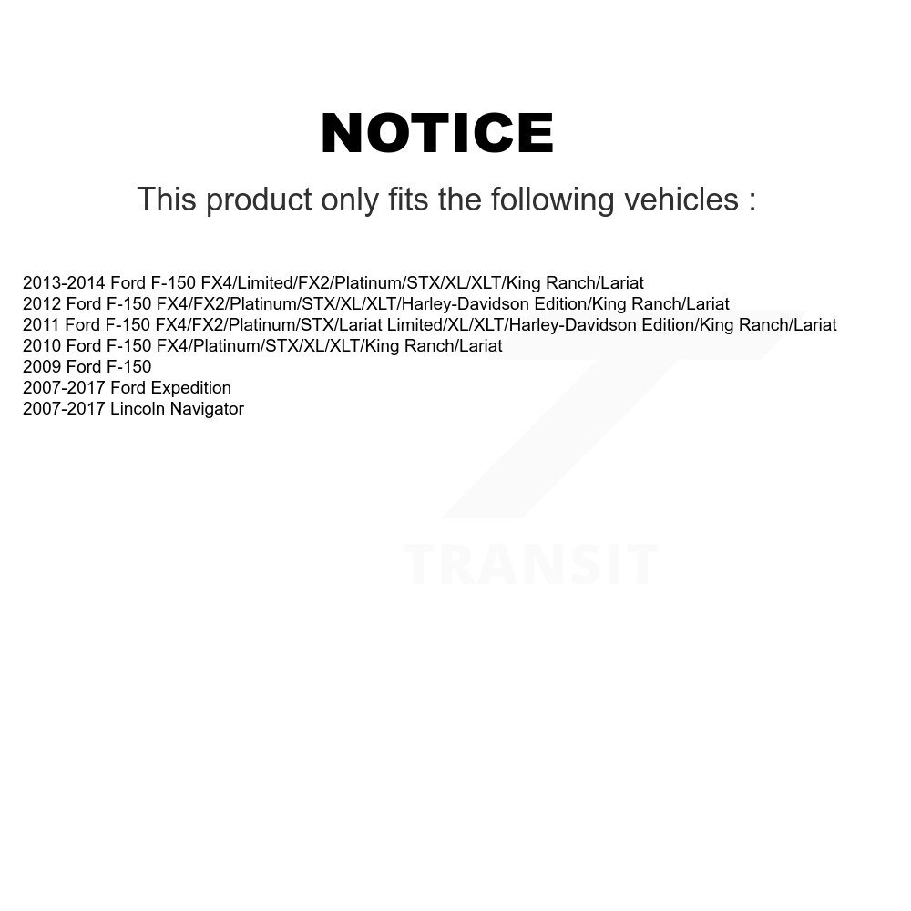 Front Upper Control Arm Lower Ball Joints Kit For Ford F-150 Expedition Lincoln Navigator KTR-103378 - Image 2