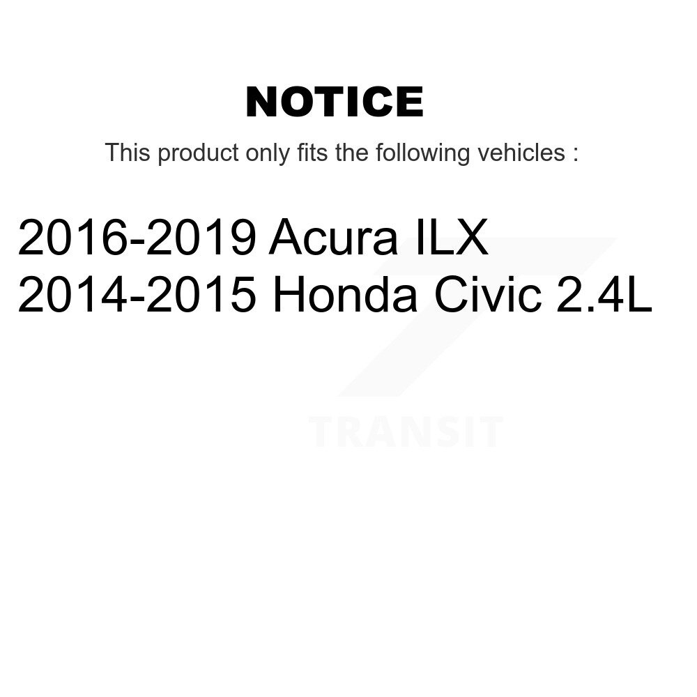 Front Control Arm And Ball Joint Tie Rod End Bar Link Kit (8Pc) For Honda Civic Acura ILX KTR-104454 - Image 2