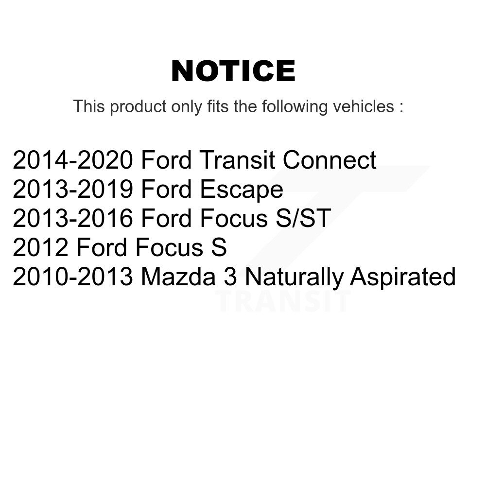 Front Lower Rearward Suspension Arm Bushing Pair For Ford Escape Mazda 3 Focus Transit KTR-104507 - Image 2