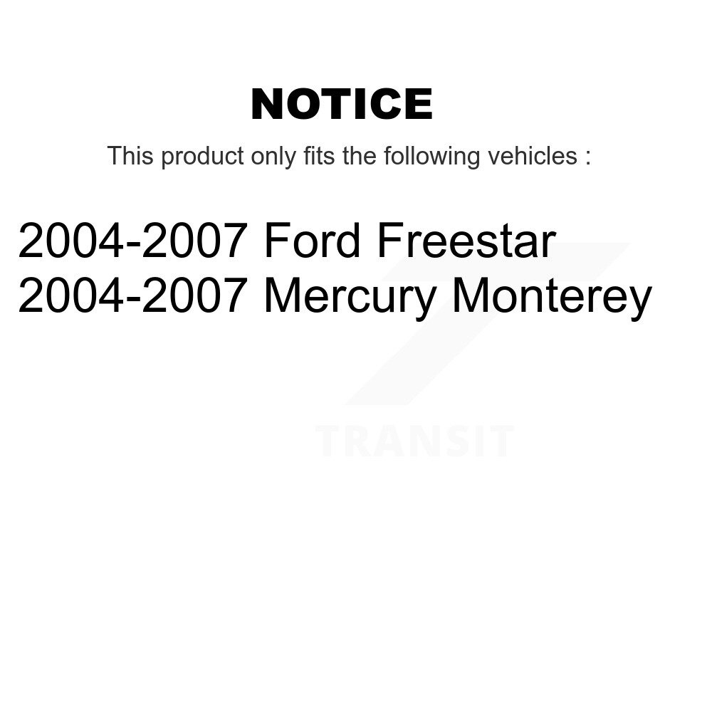 Front Inner Steering Tie Rod End Pair For 2004-2007 Ford Freestar Mercury Monterey KTR-104744 - Image 2