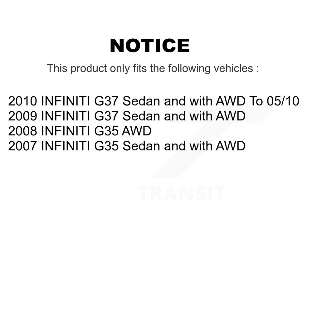 Front Inner Steering Tie Rod End Pair For INFINITI G37 G35 KTR-104746 - Image 2