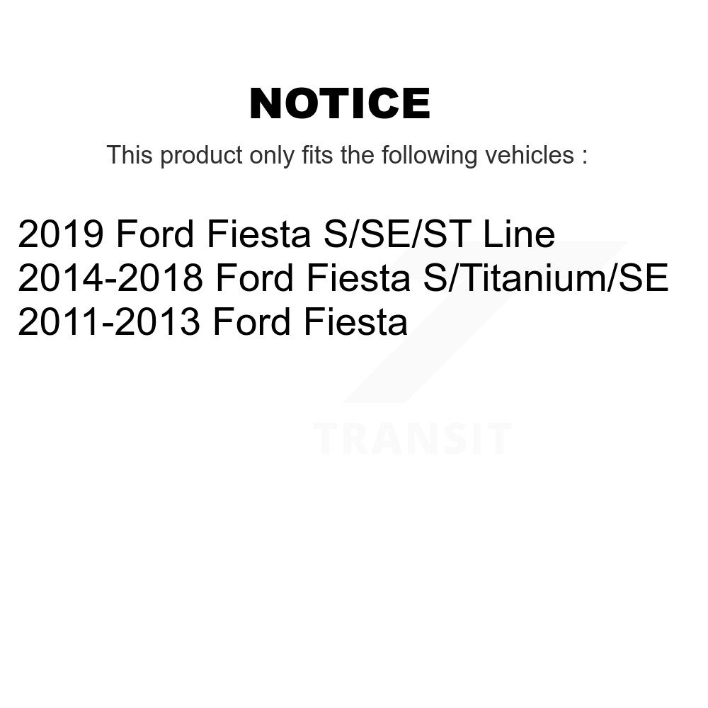 Front Inner Steering Tie Rod End Pair For Ford Fiesta KTR-104767 - Image 2