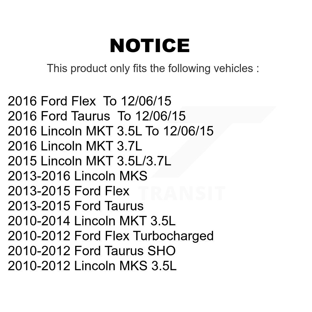 Front Inner Steering Tie Rod End Pair For Ford Taurus Flex Lincoln MKS MKT KTR-104782 - Image 2