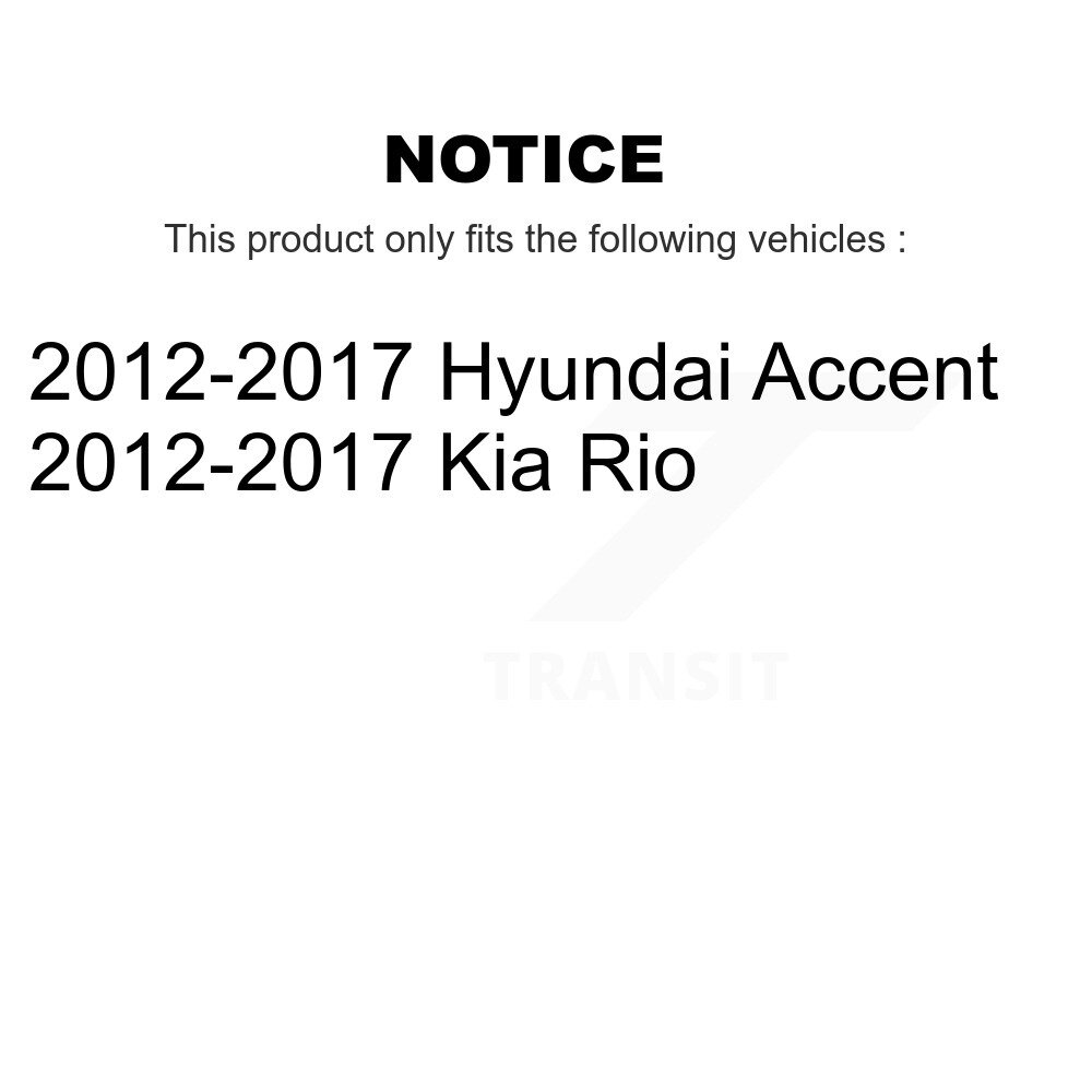 Front Inner Steering Tie Rod End Pair For 2012-2017 Hyundai Accent Kia Rio KTR-104793 - Image 2