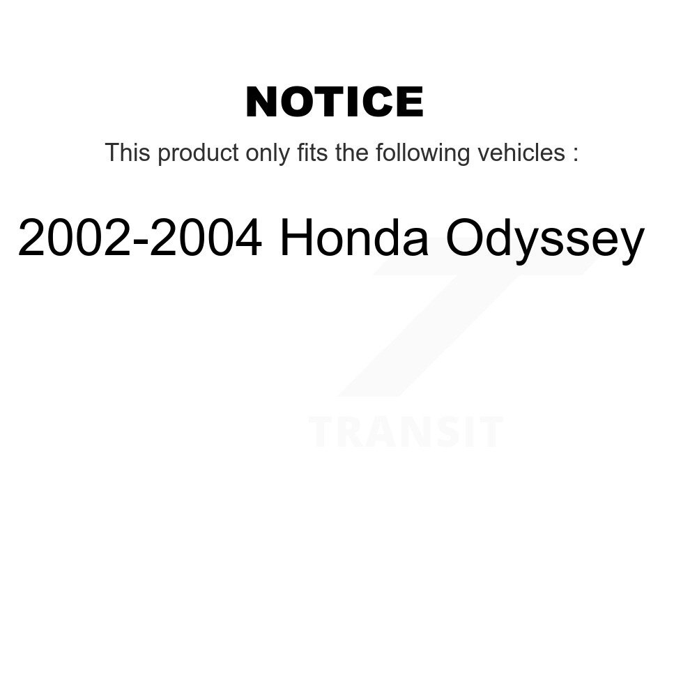 Front Inner Steering Tie Rod End Pair For 2002-2004 Honda Odyssey KTR-104820 - Image 2