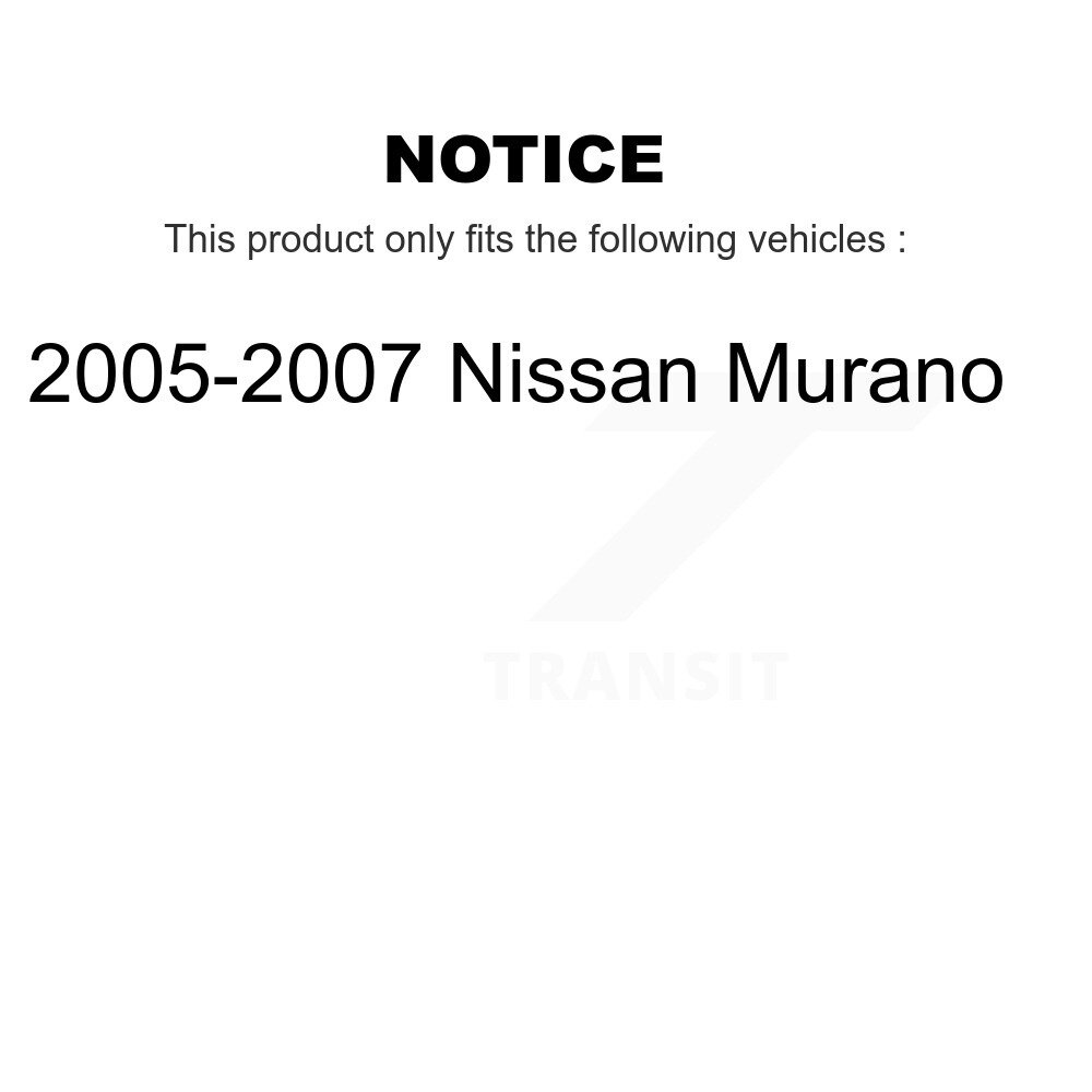 Front Inner Steering Tie Rod End Pair For 2005-2007 Nissan Murano KTR-104843 - Image 2